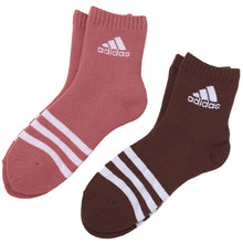 画像をギャラリービューアに読み込む, 福助 アディダス 靴下 レディース 2足組 23-25cm (adidas ソックス 総パイル 裏起毛 暖かい ふわふわ 婦人 冷え クルー丈 ふくすけ フクスケ fukuske 23cm 24cm 25cm) (在庫限り)