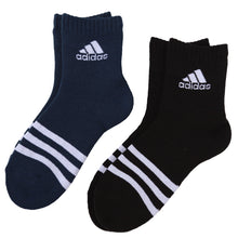 画像をギャラリービューアに読み込む, 福助 アディダス 靴下 レディース 2足組 23-25cm (adidas ソックス 総パイル 裏起毛 暖かい ふわふわ 婦人 冷え クルー丈 ふくすけ フクスケ fukuske 23cm 24cm 25cm) (在庫限り)