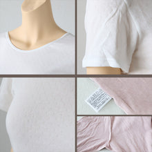 画像をギャラリービューアに読み込む, 綿100% インナー レディース 肌着 半袖 M L LL (下着 綿 コットン ガーゼ 薄手 秋 冬 シャツ 黒 オフホ グレー ピンク) (在庫限り)