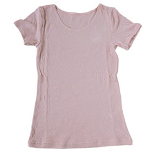 画像をギャラリービューアに読み込む, 綿100% インナー レディース 肌着 半袖 M L LL (下着 綿 コットン ガーゼ 薄手 秋 冬 シャツ 黒 オフホ グレー ピンク) (在庫限り)