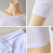 画像をギャラリービューアに読み込む, 下着 7分袖 肌着 綿100% レディース インナー シャツ 長袖 M L LL 綿 tシャツ 無地 グレー 白 黒 女性