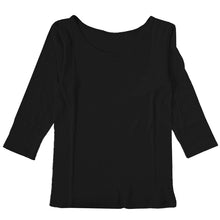 画像をギャラリービューアに読み込む, 下着 7分袖 肌着 綿100% レディース インナー シャツ 長袖 M L LL 綿 tシャツ 無地 グレー 白 黒 女性