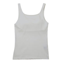 画像をギャラリービューアに読み込む, タンクトップ カップ付き インナー レディース 綿混 M L LL リラックス アンダーウェア 女性 肌着 下着 敏感肌 肌に優しい コットン 綿 シンプル 無地 定番 黒 白 30代 40代 50代 60代