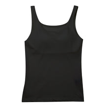 画像をギャラリービューアに読み込む, タンクトップ カップ付き インナー レディース 綿混 M L LL リラックス アンダーウェア 女性 肌着 下着 敏感肌 肌に優しい コットン 綿 シンプル 無地 定番 黒 白 30代 40代 50代 60代