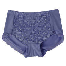 画像をギャラリービューアに読み込む, お腹押さえ ショーツ レース M L LL 補正 下着 補整 ショーツガードル お腹 下腹 レディース 女性 インナー たるみ パワーネット 引きしめ 産後 可愛い ストレッチ 吸水速乾 綿マチ付き