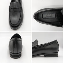 画像をギャラリービューアに読み込む, ローファー 学生靴 通学靴 革靴 本革 靴 シューズ 女子 レディース 3E 21cm~27cm (アサヒシューズ 通学 中学校 高校 ジュニア 子供 学校 スクール 撥水加工) (送料無料) (取寄せ)