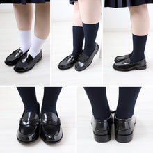 画像をギャラリービューアに読み込む, ローファー 学生靴 通学靴 合皮 靴 シューズ 女子 レディース 3E 21cm~27cm (アサヒシューズ 通学 中学校 高校 ジュニア 子供 学校 スクール) (送料無料) (取寄せ)