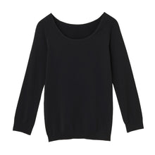 画像をギャラリービューアに読み込む, インナー レディース あったかインナー 8分袖インナー 着るタイツ 暖かい M・L 女性 婦人 インナーシャツ アンダーウェア 薄手 Uネック 防寒 寒さ対策 花柄