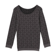 画像をギャラリービューアに読み込む, インナー レディース あったかインナー 8分袖インナー 着るタイツ 暖かい M・L 女性 婦人 インナーシャツ アンダーウェア 薄手 Uネック 防寒 寒さ対策 花柄