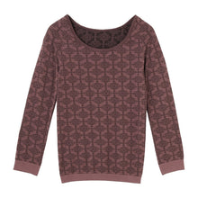 画像をギャラリービューアに読み込む, インナー レディース あったかインナー 8分袖インナー 着るタイツ 暖かい M・L 女性 婦人 インナーシャツ アンダーウェア 薄手 Uネック 防寒 寒さ対策 花柄