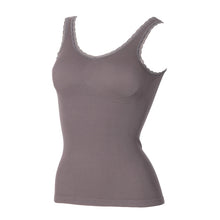 画像をギャラリービューアに読み込む, ブラトップ タンクトップ 成型 リブ カップ付きインナー レディース ヌードメイク M~LL 下着 インナー カップ付き タンク ブラカップ付き レディースインナー 肌着 (在庫限り)