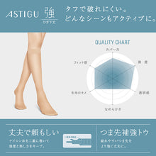 画像をギャラリービューアに読み込む, アスティーグ 強 ショートストッキング ストッキング ひざ下 22-25cm (ASTIGU ひざ下丈 ハイソックス 婦人 黒 ベージュ)