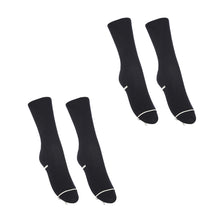 画像をギャラリービューアに読み込む, ソックス ハイカット ジュニア ショート丈 ロークルー 靴下 2足組 16-18cm~24-26cm (白 黒 紺 ショート レディース 女子 スクール 通学 部活 小学生 中学生 高校生)