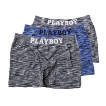 画像をギャラリービューアに読み込む, PLAYBOY ボクサーパンツ メンズ ボクサーブリーフ ブランド 成型ボクサー インナー 3枚組 M~LL セット 前閉じ 下着 男性 パンツ ボクサー シンプル おしゃれ プレイボーイ