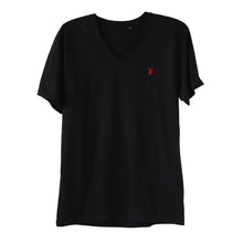 画像をギャラリービューアに読み込む, インナー メンズ tシャツ 半袖 vネック 綿混 プレイボーイ M~LL 紳士 トップス インナーシャツ ワンポイント v首 下着 紳士肌着 男 PLAYBOY ブランド アンダーウェア