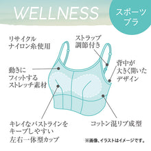 画像をギャラリービューアに読み込む, スポーツブラ スポブラ ハーフトップ  成型 リブ ノンワイヤーブラジャー M~LL ジム スポーツ ブラ 高校生 ATSUGI クリアビューティアクティブ 中学生 家事ブラ 快適ブラ (在庫限り)