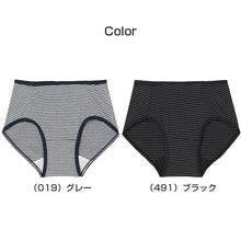 画像をギャラリービューアに読み込む, サニタリーショーツ 生理用ショーツ 軽い日 ショーツ レディース M L 生理用 防水 アツギ サニタリー シンプル 下着 インナー ATSUGI atsugi フェムテック フェムテック用品 生理用品 ボーダー