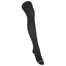 画像をギャラリービューアに読み込む, タイツ レディース リブ 発熱 アツギ 吸湿発熱 厚地 400デニール S-M~L-LL 厚手 黒 肌色 マチ付き S M L LL 股上深め