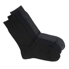 画像をギャラリービューアに読み込む, ソックス メンズ ビジネス 靴下 通勤 アツギ WORK-Fit 紳士 クルー丈ソックス 3足組 24-26cm・26-28cm (紳士 男性 ワークフィット プレーンソックス くつ下 くつした シンプル 無地)