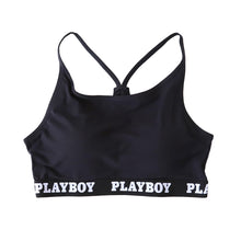 画像をギャラリービューアに読み込む, スポーツブラ ハーフトップ レディース スポブラ yバック 婦人 シンプル ブランド ヨガ M L LL ウォーキング ストレッチ PLAYBOY 下着 肌着 インナー PLAY BOY かっこいい 綿混 (在庫限り)