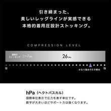 画像をギャラリービューアに読み込む, アツギ 着圧ストッキング パンティストッキング ストッキング 着圧 パンスト 着圧 強め M-L L-LL アツギストッキング 肌色 黒