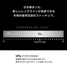 画像をギャラリービューアに読み込む, アツギ 着圧ストッキング パンティストッキング ストッキング 着圧 パンスト 着圧 アツギストッキング M-L L-LL 肌色 黒