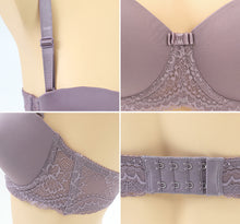 画像をギャラリービューアに読み込む, シームレスブラ ブラジャー シームレス ブラ 黒 紫 レディース ひびきにくい アツギ A70~D80 下着 夏 インナー モールドカップ シンプル 無地 e-select