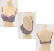 画像をギャラリービューアに読み込む, シームレスブラ ブラジャー シームレス ブラ 黒 紫 レディース ひびきにくい アツギ A70~D80 下着 夏 インナー モールドカップ シンプル 無地 e-select