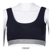 画像をギャラリービューアに読み込む, ハーフトップ レディース スポーツブラ スポブラ 婦人 シンプル ブランド ヨガ M L LL ウォーキング ストレッチ PLAYBOY 下着 肌着 インナー PLAY BOY かっこいい
