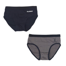 画像をギャラリービューアに読み込む, レディース ショーツ 2枚組 婦人 シンプル ブランド PLAYBOY M L LL 下着 肌着 インナー PLAY BOY かっこいい 綿混