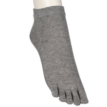 画像をギャラリービューアに読み込む, 5本指ソックス メンズ ソックス 五本指靴下 スニーカーソックス スニーカー丈 くるぶし 紳士 2足組 靴下 アツギ 24-26cm・26-28cm くつした シンプル グレー 黒 外反母趾