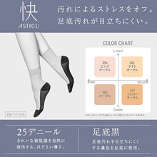 画像をギャラリービューアに読み込む, アスティーグ 快 ショートストッキング ストッキング クルー丈 クルーソックス 22-25cm ASTIGU 婦人 ベージュ 柔らかい 足裏の汚れが目立ちにくい