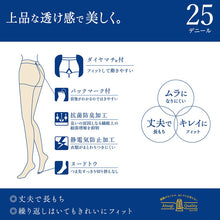 画像をギャラリービューアに読み込む, ストッキング アツギ レディース アツギストッキング 25デニール パンティストッキング 2足組 美しい M-L・L-LL ベージュ 肌色 黒 パンスト パンティーストッキング デイリー 透け感