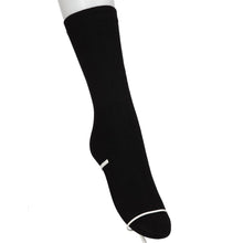 画像をギャラリービューアに読み込む, レディース クルーソックス 裏起毛 靴下 ソックス クルー丈 ホカロン あたたかい あったかい 防寒 260デニール相当 22-25cm 暖かい 保温 アツギ 黒 atsugi 冬 秋 寒さ対策