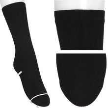 画像をギャラリービューアに読み込む, レディース クルーソックス 裏起毛 靴下 ソックス クルー丈 ホカロン あたたかい あったかい 防寒 260デニール相当 22-25cm 暖かい 保温 アツギ 黒 atsugi 冬 秋 寒さ対策