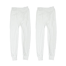 画像をギャラリービューアに読み込む, メンズ 長ズボン下 綿100 インナー ロングパンツ ロンパン ボトムス スムース 2枚組 M L LL ズボン下 インド綿 前開き 前あき 肌着 紳士 綿 綿100% コットン 男 アンダーウェア まとめ買い
