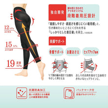 画像をギャラリービューアに読み込む, Atsugi Medical アツギ メディカル 着圧レギンス レディース 10分丈 足首19hPa 骨盤サポート M-L L-LL ヒップアップ お腹押さえ 美脚 むくみ対策 抗菌防臭 女性 婦人 インナー レッグケア 段階着圧 ふくらはぎサポート 太ももサポート フィット