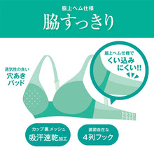 画像をギャラリービューアに読み込む, アツギ ブラジャー ノンワイヤー レディース シームレスカップ 軽い 軽量 レースブラ 脇肉すっきり M L LL 夏 ブラ 下着 インナー 吸汗速乾 メッシュカップ 脇高ブラ 4列ホック 美胸 レディースブラ