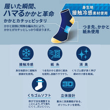 画像をギャラリービューアに読み込む, ビジネスソックス メンズ 通勤快足 冷感 シューズイン メッシュ 接触冷感 24-26cm 26-28cm 消臭 立体設計 かかとフィット 紙糸 くちゴムソフト 浅履き フットカバー ソックス 靴下 ビジネス 通勤 紳士 ネイビー チャコール 外回り オフィス