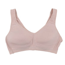 画像をギャラリービューアに読み込む, ノンワイヤーブラ 綿 レディース ブラジャー ナイトブラ おやすみブラ 昼夜兼用 24時間ブラ M~LL 垂れない 横流れ防止 パッド一体型 肩紐太い 寝る時 リラックス 無地 下着 インナー 締め付けない 楽 らくちん (在庫限り)