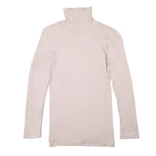 画像をギャラリービューアに読み込む, ハイネック 長袖 肌側綿100% 微起毛 レディース 肌着 暖かい あったかインナー モダール M L LL 下着 インナー 女性 婦人 防寒 冷えとり 秋 冬 アンダーウェア 無地 シンプル 寒さ対策 なめらか