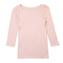 画像をギャラリービューアに読み込む, あったかインナー 7分袖 肌側綿100% 微起毛 レディース 肌着 暖かい モダール M L LL 下着 インナー 女性 婦人 防寒 冷えとり 秋 冬 アンダーウェア 無地 シンプル 寒さ対策 なめらか