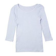 画像をギャラリービューアに読み込む, あったかインナー 7分袖 肌側綿100% 微起毛 レディース 肌着 暖かい モダール M L LL 下着 インナー 女性 婦人 防寒 冷えとり 秋 冬 アンダーウェア 無地 シンプル 寒さ対策 なめらか