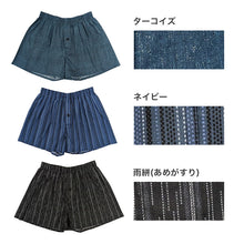 画像をギャラリービューアに読み込む, トランクス メンズ 綿100% 夏 高島ちぢみ 楊柳 前開き ボタン付き 下着 肌着 綿 コットン 通気性 涼しい サラサラ シャリ感 父の日 敬老の日 プレゼント ギフトにおすすめ M L LL インナー 紳士下着 紳士肌着 蒸れにくい ベタつきにくい