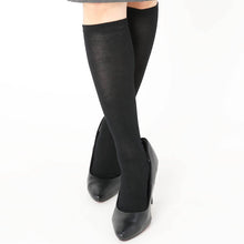 画像をギャラリービューアに読み込む, グンゼ BeautyShape 足首20hPaハイソックス 23-25cm (レディース ソックス ハイソックス 着圧 靴下 黒 通勤 オフィス むくみ) (在庫限り)