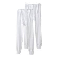 画像をギャラリービューアに読み込む, グンゼ 子供肌着 あったか厚地 タイツ(前あき) 2枚組 100cm~160cm (スパッツ 白 GUNZE 子供 下着 インナー 男子 男の子 キッズ タイツ 綿100% 綿 抗菌防臭 厚地 セット 秋冬)