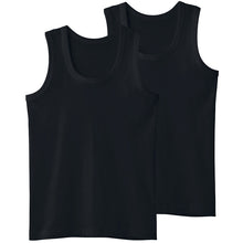 画像をギャラリービューアに読み込む, グンゼ 子供 肌着 タンクトップ キッズ 綿100% 男の子 2枚組 100cm~170cm 下着 ランニング シャツ 白 黒 無地 綿 子ども 男児 インナー 100 110 120 130 140 150 160 170 子供用 コットン