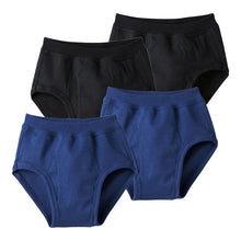 画像をギャラリービューアに読み込む, グンゼ キッズ ブリーフ 綿100% 下着 子供 パンツ 男の子 2枚組×2セット 100cm~160cm インナー 4枚セット 肌着 コットン 無地 白 黒 紺 GUNZE (在庫限り)