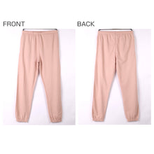 画像をギャラリービューアに読み込む, ルームウェア レディース 綿100 パジャマ 上下セット 保温 丸首 クルーネック 部屋着 M L LL ルームウェア 婦人 無地 セットアップ シンプル リラックスウェア 長袖 スウェット 長ズボン マフポケット 裾しぼり ウエストひも ポケット付き 母の日 プレゼント ギフト