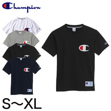 画像をギャラリービューアに読み込む, Champion Tシャツ メンズ 半袖 S~XL (男性 紳士 左胸刺繍 シャツ インナー チャンピオン 綿100%) (在庫限り)